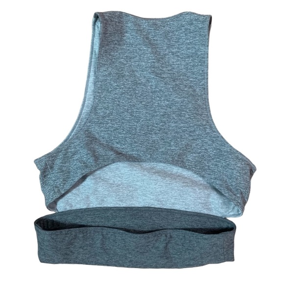 Outdoor Voices Medium Slashback Crop Top Tri-Tone Colorblock Sports Bra | Sz S - Picture 2 of 3